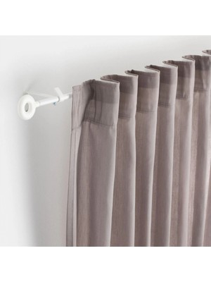 Ikea Irja Perde Çubuğu Seti , Beyaz, 140 cm