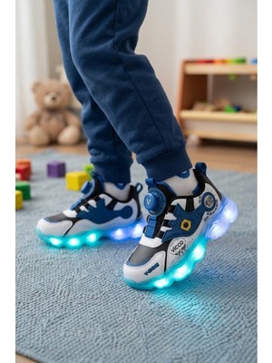 Vicco Hafif ve Ortopedik Işıklı Unisex Kız Erkek Çocuk Spor Ayakkabı
