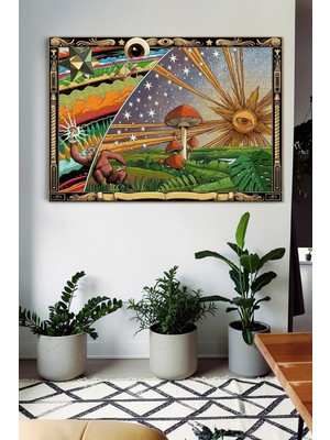Radora Mushhroom Duvar Örtüsü Ev Dekorasyon Duvar Halısı Tapestry