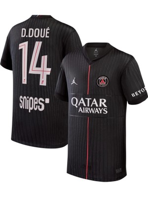 Breathless Psg 2025/26 Sezonu Desire Doué Alternatif Forması (Siyah)