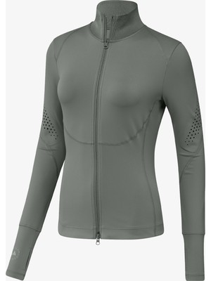 Adidas By Stella Mccartney Training Midlayer Kadın Yeşil Hırka.-