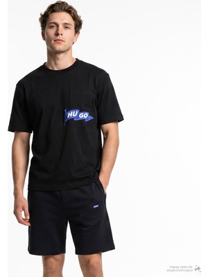 Hugo Nohacrop Erkek Siyah T-SHIRT.001