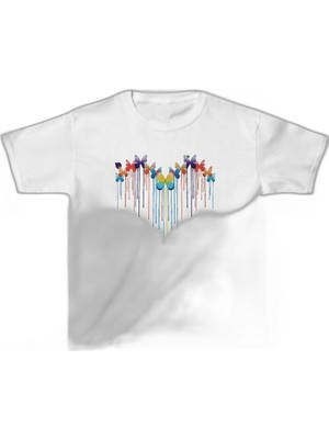 Zamerya Çocuk Unisex Baskılı T-Shirt - Beyaz