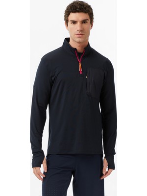 Under Armour Trail Run Quarter Zip Erkek Siyah SWEATSHIRT.002