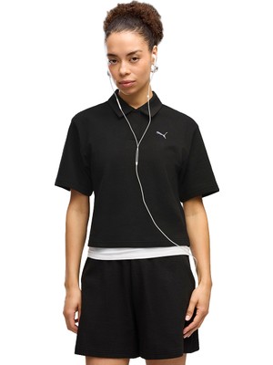 Puma  Class Polo Kadın Siyah Günlük Stil Polo Yaka T-Shirt 69401401