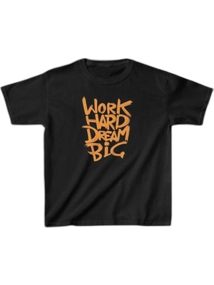 Zamerya Unisex Çocuk Baskılı T-Shirt - Siyah