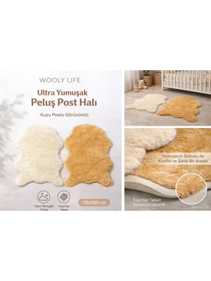 Wooly Life Peluş Halı Post Desen 70X100 Paspas Çocuk Odası