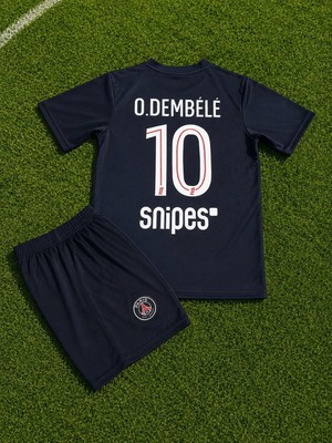 Breathless Psg 2025/26 Sezonu Dembele Alternatif Çocuk Forması (Siyah)