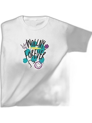 Zamerya Unisex Çocuk Baskılı T-Shirt - Beyaz