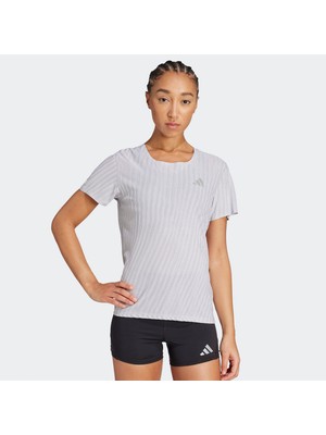 Adidas ADI365 Running Climacool+ Kadın Gri Koşu T-Shirt.-