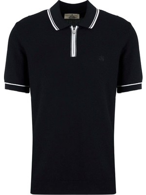 Brooks Brothers Siyah Erkek Şeritli Polo T-Shirt BBSS26MKL007