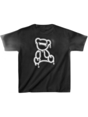 Zamerya Çocuk Unisex Baskılı T-Shirt - Siyah