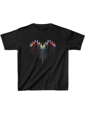 Zamerya Çocuk Unisex Baskılı T-Shirt - Siyah
