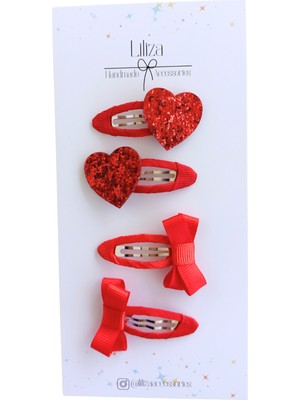 Liliza Accessories 4li Mini (5cm) Bebek-Çocuk Çıtçıt Toka Seti