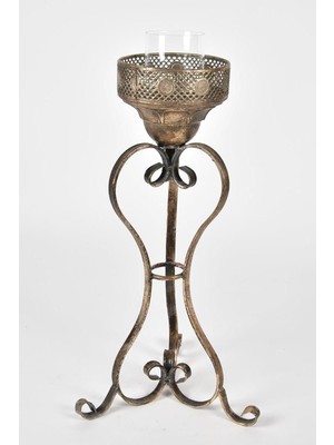 Setabianca Antıque Kıvrımlı Şamdan 64 cm