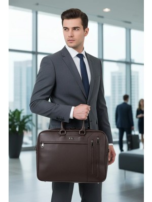 Meschain Meschaın Unisex Omuz El Çantası 17'' Inç Laptop Bölmeli Su Geçirmez Dış Yüzey Darbe Emici
