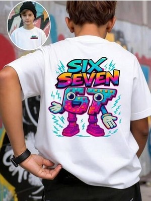 BarsDepo Sıx Seven Baskılı Tişört, Premıum Kalite Unisex Çocuk / Yetişkin