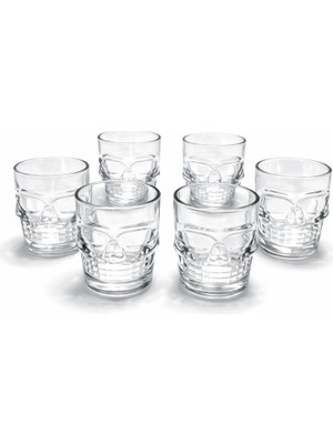 Adalı Store 6'lı Kurukafa Cam Shot Bardağı ALK2151