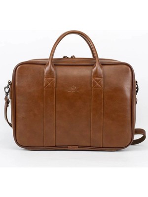 Meschain Meschaın Macbook Uyumlu Organizer Laptop Evrak Çantası 13" & 14" Inç Taba