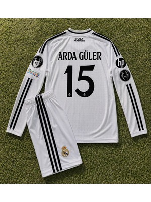 Mmt Spor R.e.a.l'm.a.d.r.i.d' Arda Uzun Kollu 15 Numara Çocuk Forması 2li Settı 15