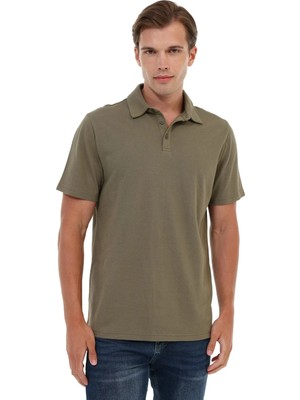 Kinetix MB Legato 12BS501 6fx Haki Erkek Polo Yaka Kısa Kol  T-Shirt