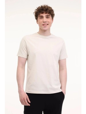Kinetix MB Pam C 11SN220 6fx  Erkek Vizon Kısa Kol T-Shirt
