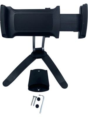 Meks Tablet Standı 360 Derece Döner Yapılı Mutfak Masaüstü Telefon Ayarlanabilir Esnek Ayaklı Metal
