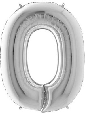 Gümüş Renk Folyo Balon, 16 Inç (36 Cm)