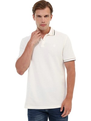 Kinetix MB Vyn 12BS115 6fx Ekru Erkek Kısa Kol T-Shirt