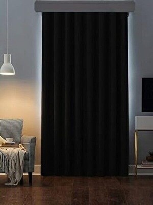 Beyazıt Tekstil Blackout Karartma Siyah Fon Perde Siyah 320 x 250 BYZT522
