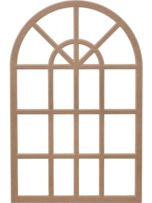 Hint Pencere Ayna Kanallı Boyanabilir Dekoratif Duvar Çerçeve 18MM Ham Mdf 65X100CM