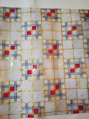 Şeffaf Masa Örtüsü 1,7 mm 100 cm x 160 Kalın Desen Pvc Kaymaz Masa Örtüsü Koruyucu 100 cm x
