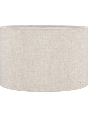 Abajur Başlık Krem Silindir Yuvarlak Şapka 25X25X15 cm Dekoratif Özel Yüksek Kalite Kumaş