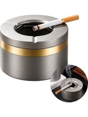 Akıllı Bayi SN-37926 Araç Ev Dış Mekan Için Metal Küllük Kaydırmaz Tabanlı Açılır Kapanır