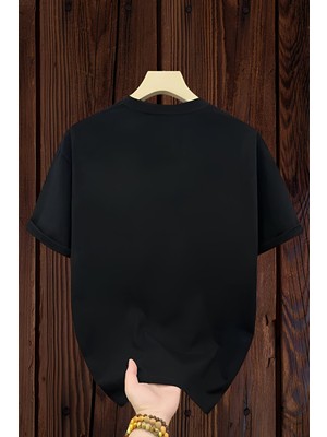 Donamod Pamuklu Kadın/erkek Oversize Taş Noktalı Tasarımlı T-Shirt