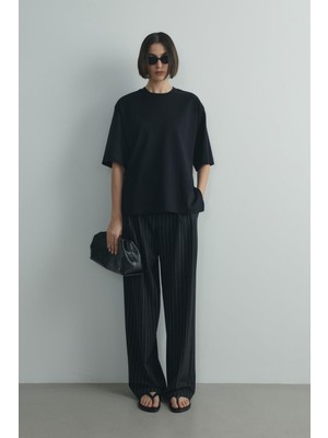 Suud Collection Siyah Nox Oversize Tişört