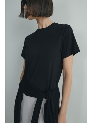 Suud Collection Siyah Comfy Basic Tişört
