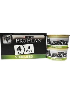 Purina Pro Plan Sterilised Kısırlaştırılmış Kediler Için Somonlu Yaş Kedi Maması 24 Al 18