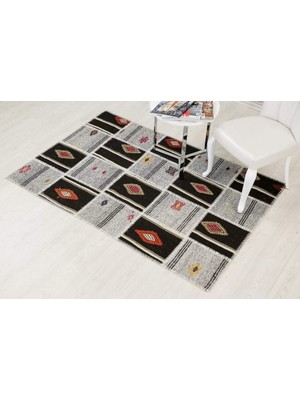 Patchwork El Dokuma Antik Anadolu Kilim Tac Mahal (160 x 230)