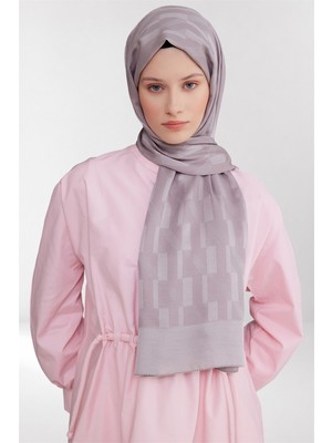 Belli Fresh Geometrik Desen Gül Kurusu Capri Şal 3 - 247777