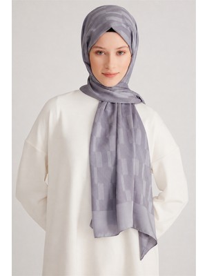 Belli Fresh Geometrik Desen Gri Capri Şal 3 - 247779