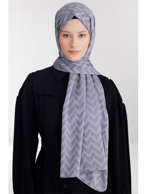 Belli Fresh Geometrik Desen Gri Capri Şal 2 - 247779