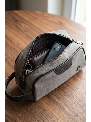 Mega 433  Erkek El Portföyü El Çantası Clutch Çanta Traş Çantası