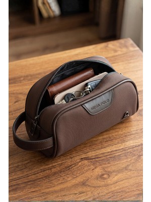 Mega 433  Erkek El Portföyü El Çantası Clutch Çanta Traş Çantası