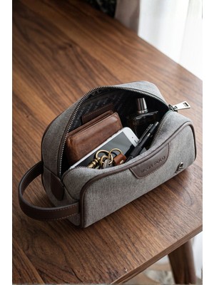 Mega 433  Erkek El Portföyü El Çantası Clutch Çanta Traş Çantası