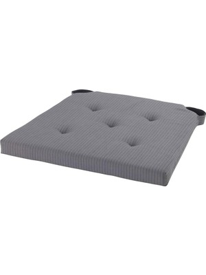 Ikea Justina Sandalye Minderi, Gri, 35/42 x 40 x 4 cm
