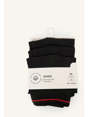 DeFacto Regular Fit Pamuklu 3'lü Boxer H9426AX26AU
