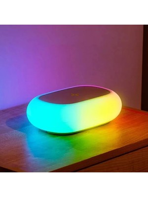 Ally K31 Kablosuz Şarj Cihazı Rgb Gece LAMBASI-(5775)