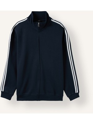 DeFacto Nefes Alabilen Boxy Fit Fermuarlı Dik Yaka Sweatshirt F0106AX26AU