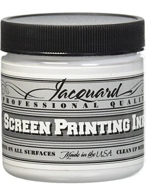 Asitan Jacquard Profesyonel Serigrafi Baskı Mürekkebi, Suda Çözünebilir, 113 ml Kavanoz, Süper Opak B
